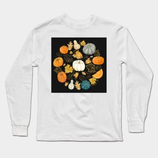 Harvest of the Golden Season - Halloween Pumpkins Long Sleeve T-Shirt